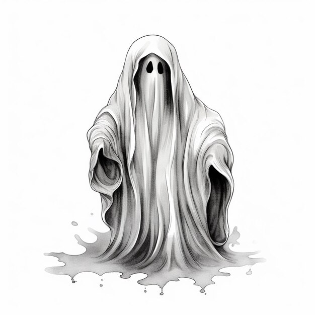 Dessin de fantôme d'Halloween pour les designers et les entreprises