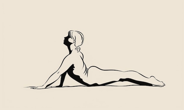 Photo un dessin d'une femme sur une plage