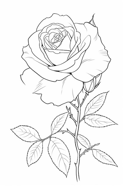 Un dessin d'une fleur avec le mot roses dessus