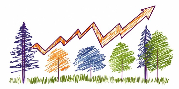 Photo un dessin d'un graphique avec le mot graphique au-dessus