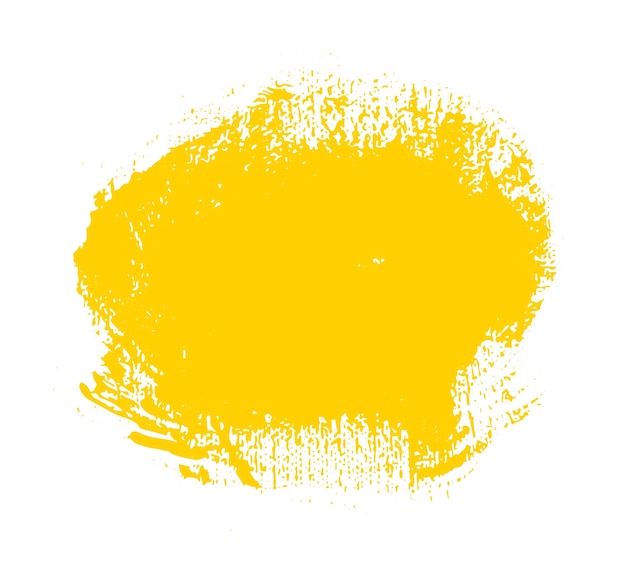 Dessin à la main à l'encre de couleur jaune traits de pinceau de peinture texte isolé citation de conception ou informations de texte