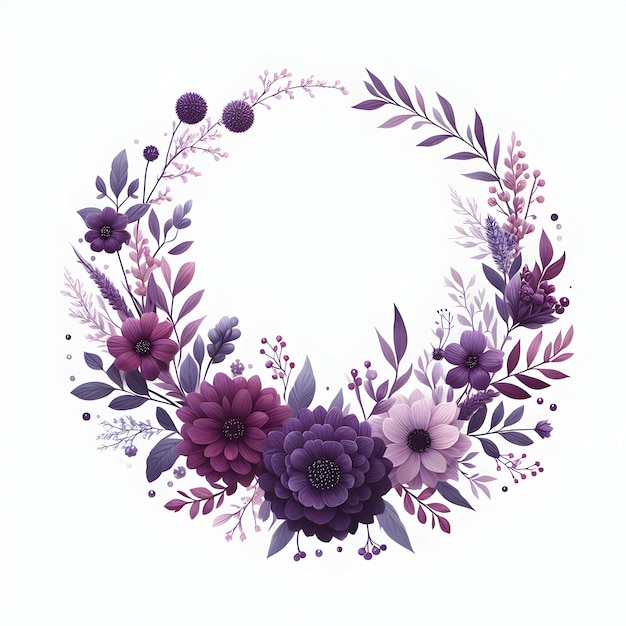 Dessin à la main illustration florale aquarelle isolée avec des branches et des fleurs de feuilles de rose protéa
