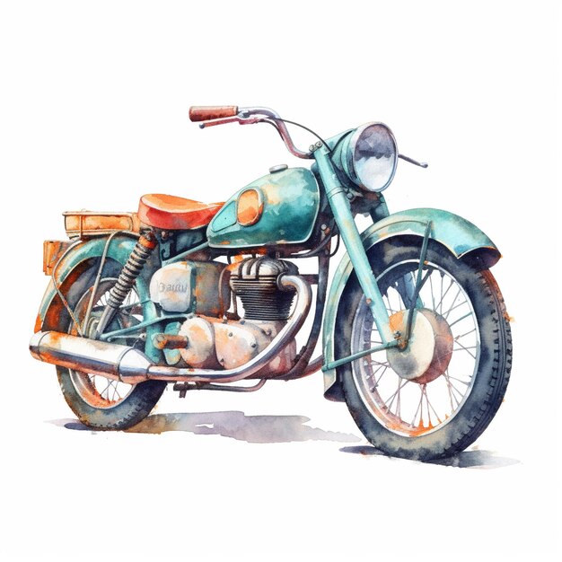 un dessin d'une moto avec le mot " vieux " dessus.