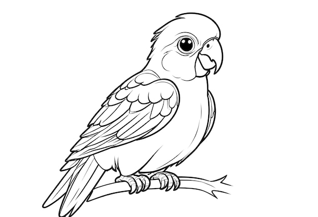 un dessin d'un oiseau avec un fond blanc qui a un oiseau dessus