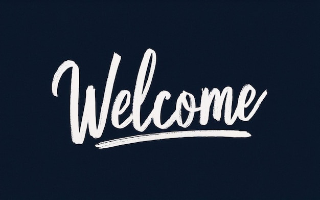 un dessin d'un panneau de bienvenue avec les mots bienvenue à bienvenue