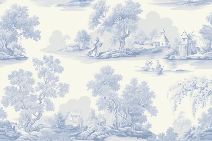 Photo dessin de papier peint de paysage aquatique