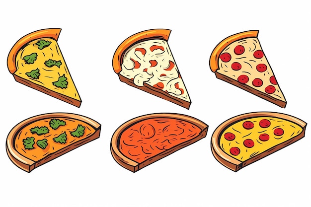 dessin de pizza dessin de cuisine italienne dessin pour pizzeria illustration pour café illustration pour restau