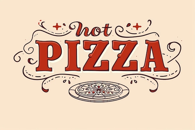 Photo dessin de pizza dessin de cuisine italienne dessin pour pizzeria illustration pour café illustration pour restau