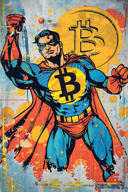un dessin d'un super-héros avec le numéro b dessus