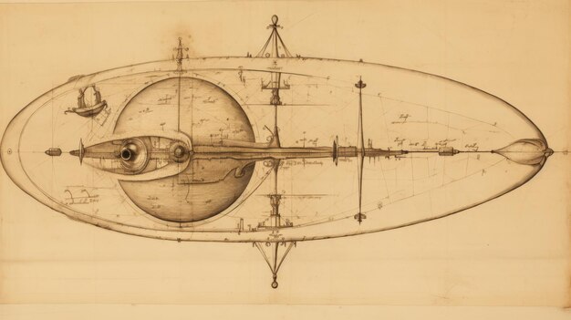 Photo un dessin technique vintage d'une partie du corps parties du corps humain dans le style des croquis de da vinci