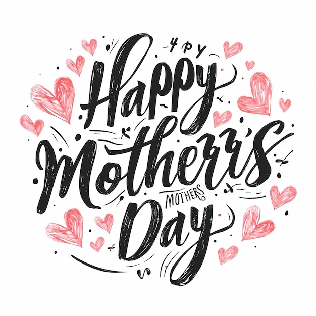 Un dessin typographique pour la fête des mères