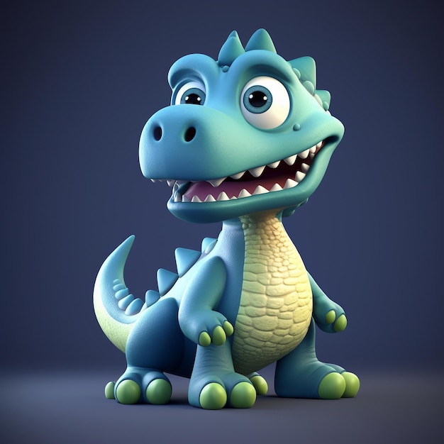 Des dessins animés de dinosaures en 3D