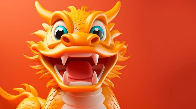 Photo des dessins animés de dragons chinois mignons