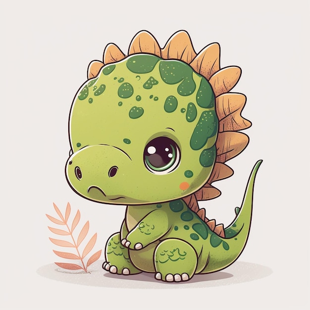 Photo des dessins animés pour bébés illustration vectorielle de dinosaure