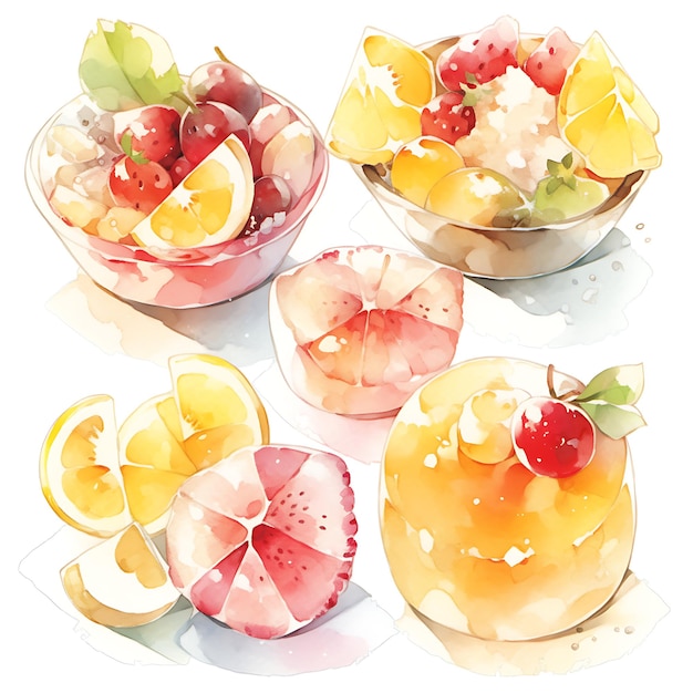 Dessins de fruits à l'aquarelle captivants pour une expérience ludique et colorée