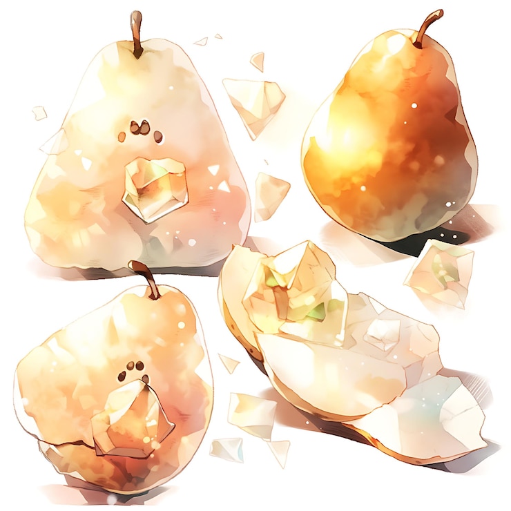 Photo dessins de fruits à l'aquarelle captivants pour une expérience ludique et colorée