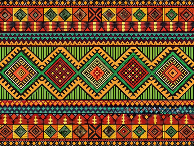 Des dessins de lignes dessinées à la main, dessins africains.