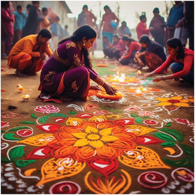 Dessins de rangoli