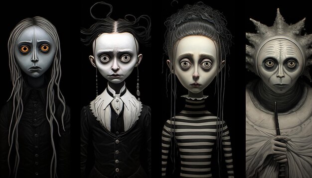 Photo dessins de tim burton