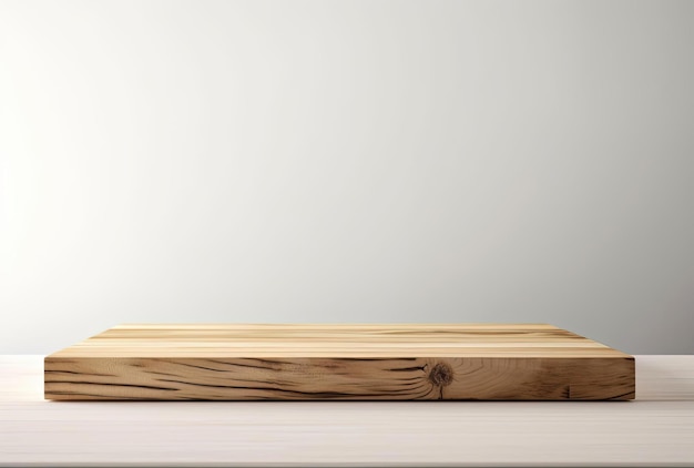 un dessus de table en bois devant un fond blanc dans le style de l'appréciation du minimalisme abstrait