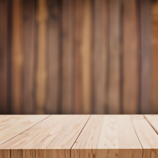 Dessus de table en bois avec fond de texture en bois