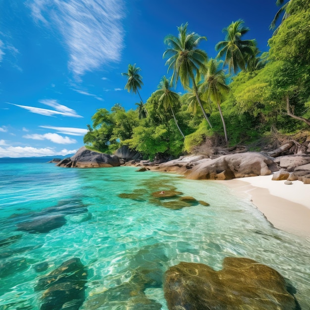 Destinations exotiques avec une plage paradisiaque