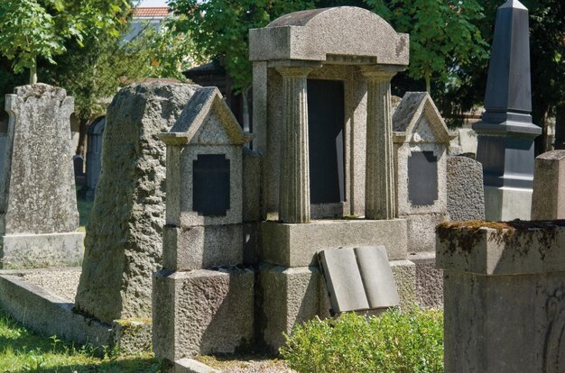 Détail d'un cimetière juif