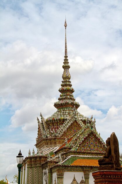 Détail du Grand Palais à Bangkok en Thaïlande