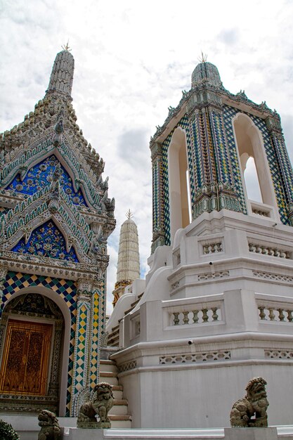 Détail du Grand Palais à Bangkok en Thaïlande