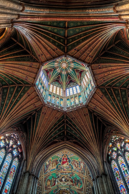 Détail du plafond de la cathédrale d'Ely