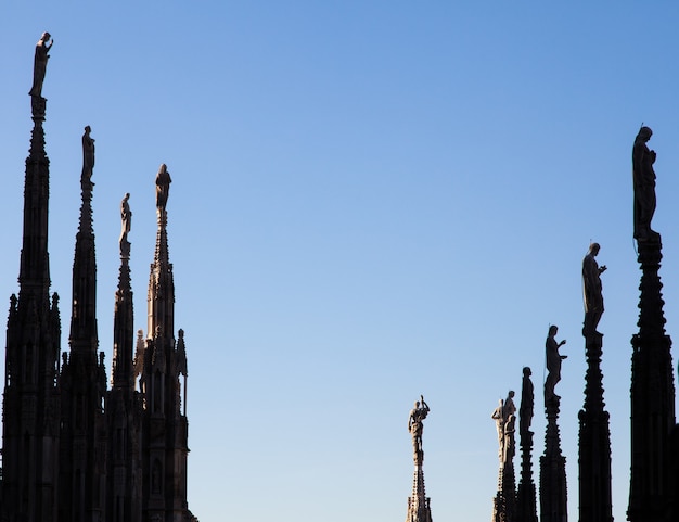 Détail de l'emblème de Milan - Italie : le célèbre Duomo, l'église principale de la ville