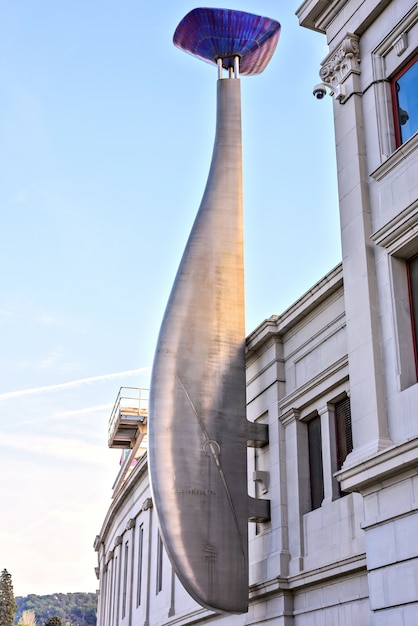 Détail de la façade de l&#39;exposition internationale, Barcelone Espagne