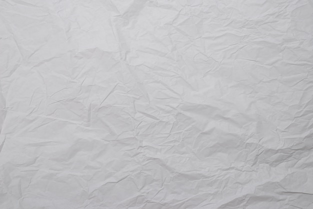 Détail de fond de papier blanc froissé