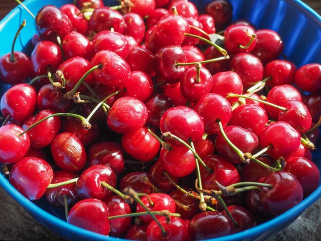 Détail de fruits cerise