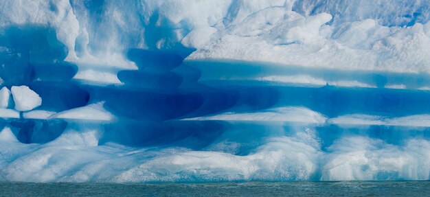 Détail d'un glacier du glacier Perito Moreno en Argentine