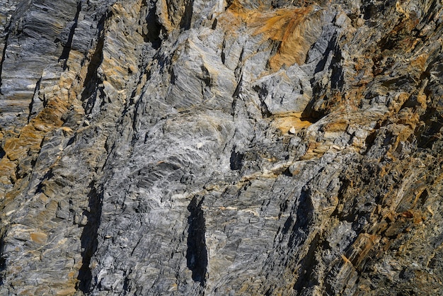 Détail de la pierre d&#39;ardoise dans les Pyrénées en Espagne