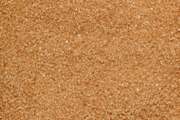 Détail de la texture du sucre brun