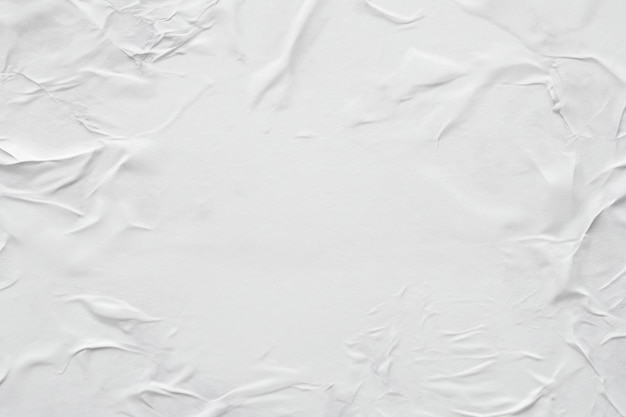 Détail de la texture de la macro-photographie de l'affiche blanche