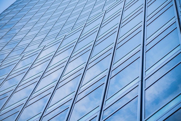 Détails de l'architecture Bâtiment moderne façade en verre Contexte