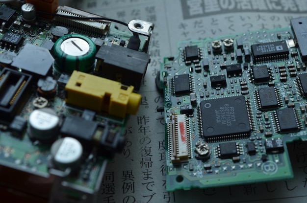 Détails complexes de la carte de circuit imprimé