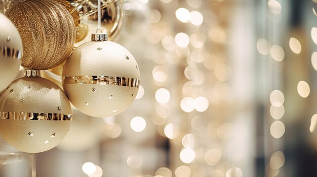 Détails de la décoration de Noël dans le style anglais luxe rue haute porte de magasin de la ville ou vitrine d'affichage de vente de vacances et d'inspiration de décoration de magasin