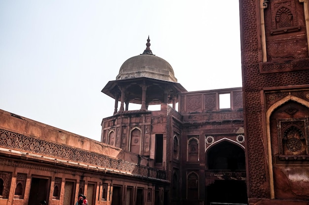 Les détails du fort d'Agra à Agra, en Inde.