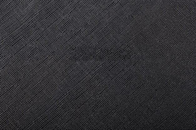 Les détails et la fabrication d'un sac en cuir noir sont sur fond blanc