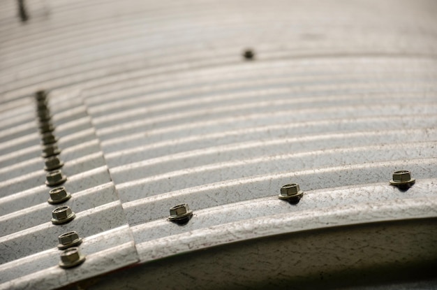 Détails de la structure d'un silo à grains dans une ferme à San Ramon Canelones Uruguay