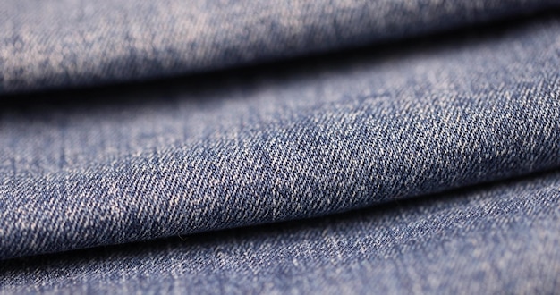 détails de vêtements en tissu mou de denim bleu