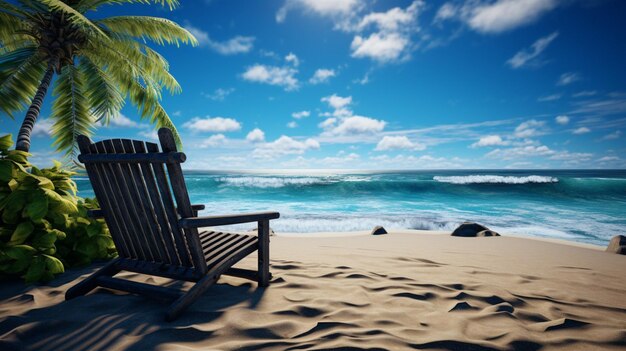 Photo la détente au bord de la plage