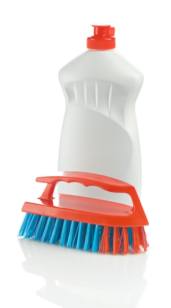 Détergent avec brosse