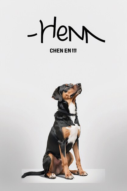 Photo deux affiches avec les mots chien i dessus