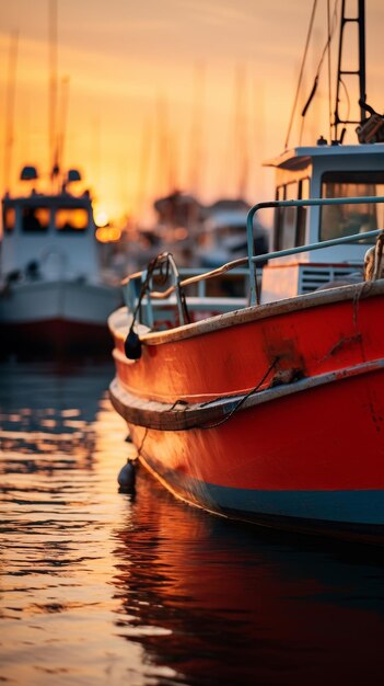 Deux bateaux flottant dans l'eau