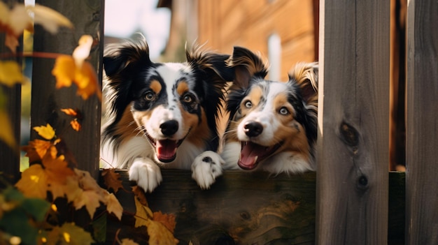 Deux drôles de chiens curieux